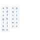 File Folder Match Lowercase Letters (Light Blue)